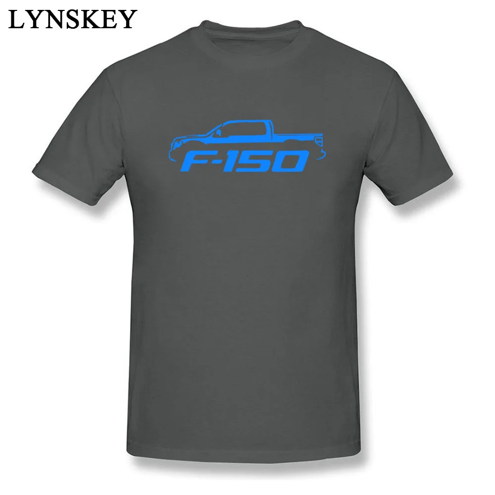 100% Cotton Men Short Sleeve Tops T Shirt Casual Unique Summer Autumn T-shirts Personalized Fashion Round Collar Clothing Shirt 2009-14 Ford F150 Pickup Truck Blue Classic Color carbon