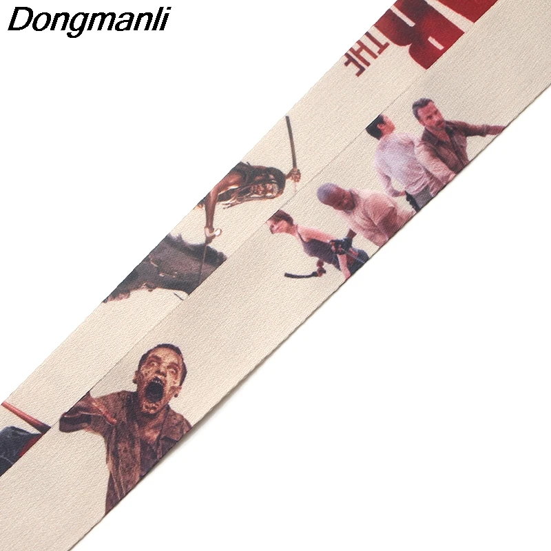 P3632 Dongmanli The Walking Dead tv брелок Lanyards держатель удостоверения личности ID карта Пропуск Тренажерный зал мобильный телефон USB бейдж держатель ключевой ремень