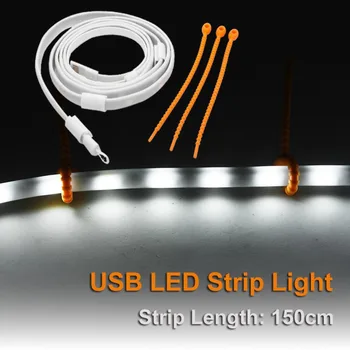 

Super Bright LED Light 5050 5V 1.5M 45 LED White Flexible LED Strip Light Waterproof