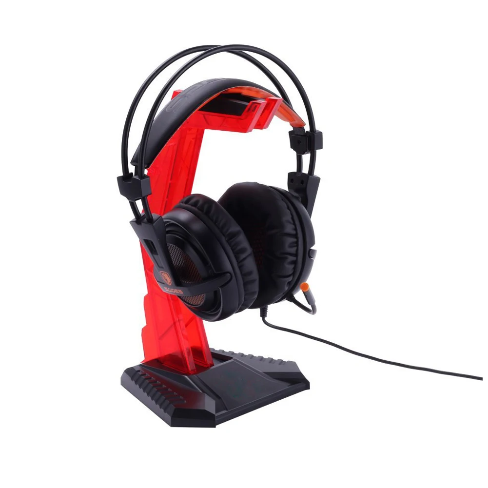 AAAE Top SADES Color Red Headset Headphone Stand Bracket Holder Earphone auriculares con cable Organizer