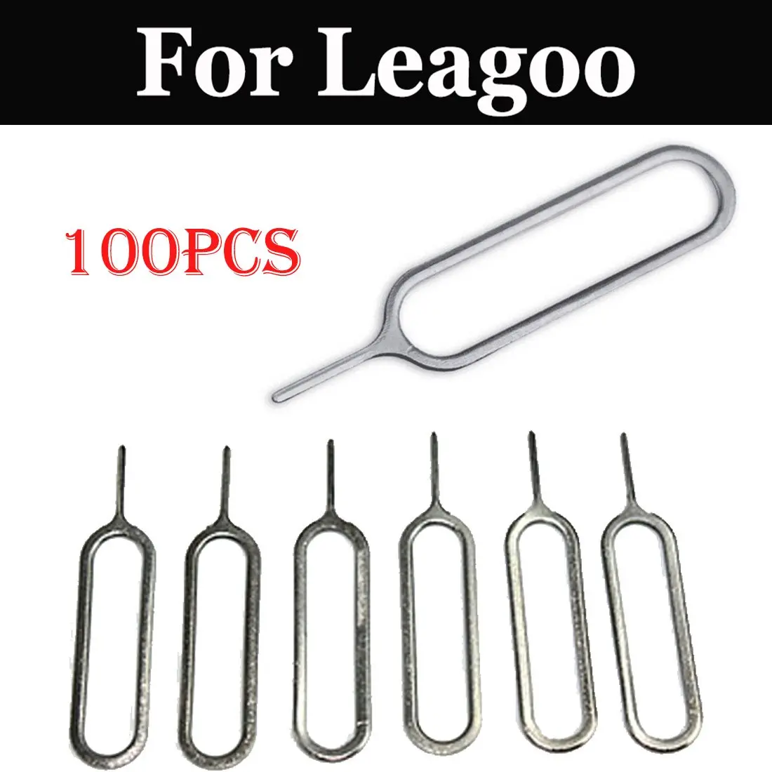  100pcs Sim Card Needle Cell Phone Tool Tray Holder For Leagoo Mix T5c Shark 5000 M8 Pro Z6 T5 KIICA