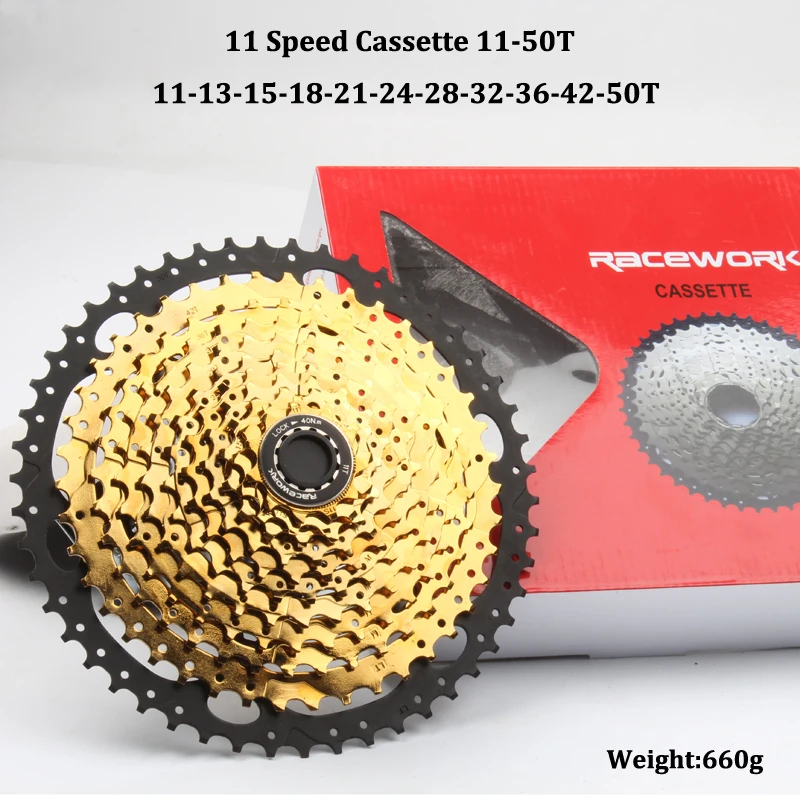 Racework Sunracing xx1 11 Speed 11-46T 11-50T  11-52 t GOLD Cassette, 10 Speed 11-42T  11-46T,11-50t  12 Speed 11-52T Wide Ratio