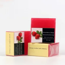 Натуральное клубничное мыло ручной работы 2/шт уход за лицом и телом увлажняющее Отбеливающее укрепляющее