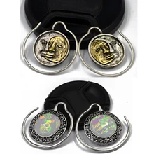 Горячая Распродажа, женские латунные кольца Puj Ju Solstice с сиетическим опалом, ушные утяжелители, пирсинг, ювелирные изделия для тела