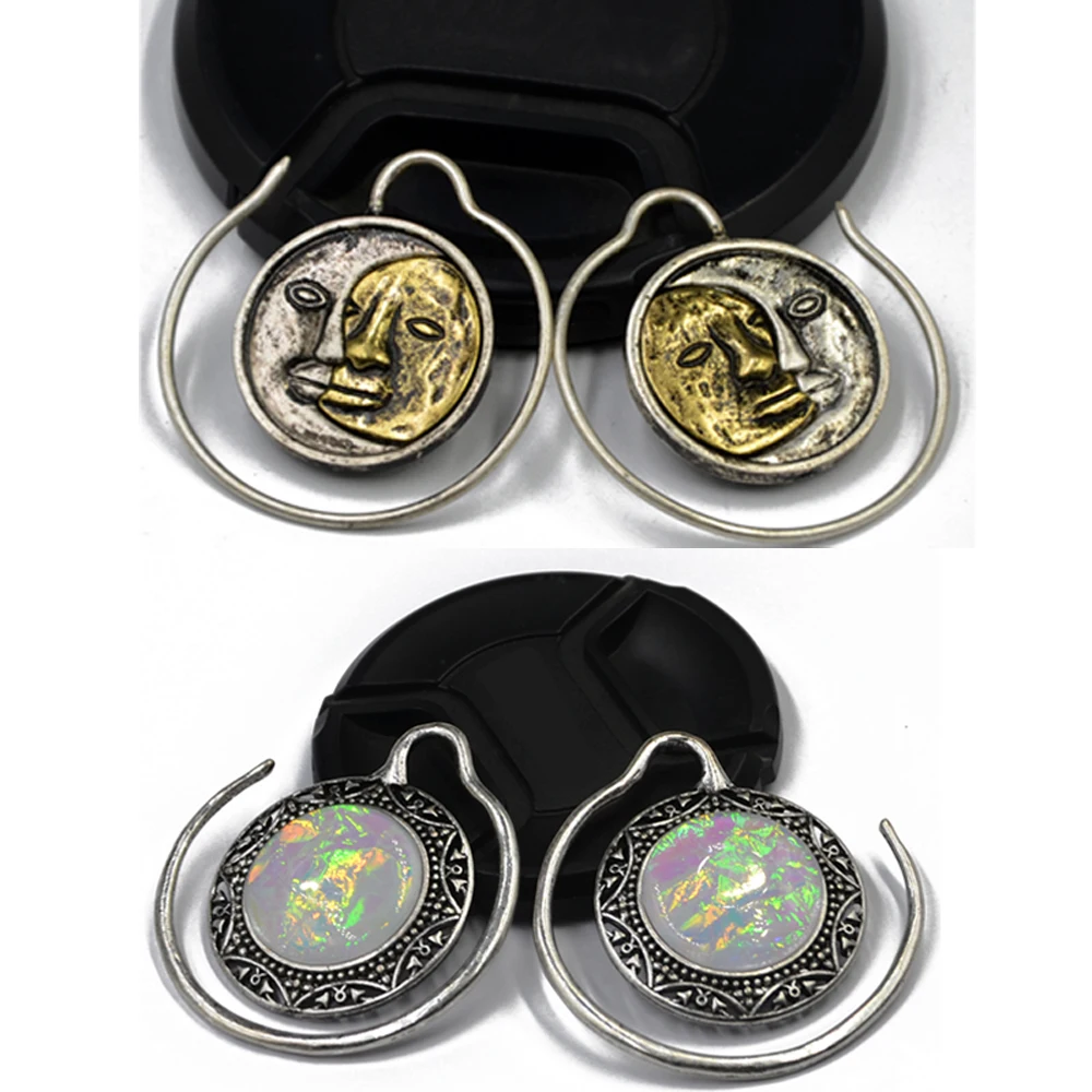 Женские латунные кольца для пирсинга Puj Ju Solstice с синтетическим опалом|body jewelry|piercing