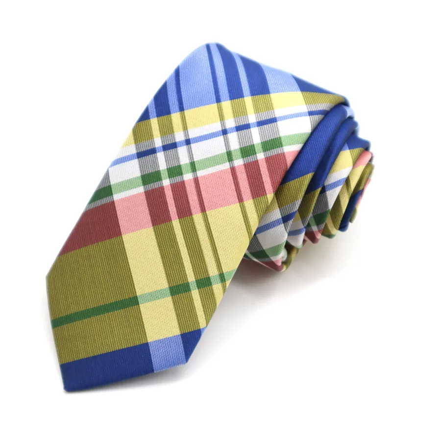 Высокое качество 6 см мужской женский тонкий Шелковый галстук жениха свадебный клетчатый узкий галстук в горошек жаккардовый тканый галстук - Цвет: SJ06