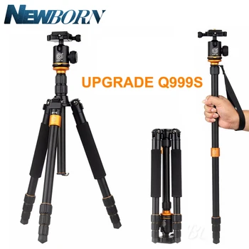 

Upgrade Q999S Professional Photography Portable Aluminum Ball Head+Tripod To Monopod For Canon Nikon Sony DSLR Camera