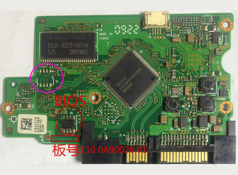 Запчасти для жесткого диска печатная плата 110 0A90026 01 Hitachi 3 5 SATA hdd восстановление