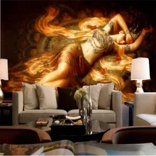 desktop wallpaper 3d murals Southeast Asian style wallpaper pattern painting of Flying maid photo wallpaper living room wallpaper 3d southeast asian style wooden boat 3d wallpaper mural balcony living room decoration background