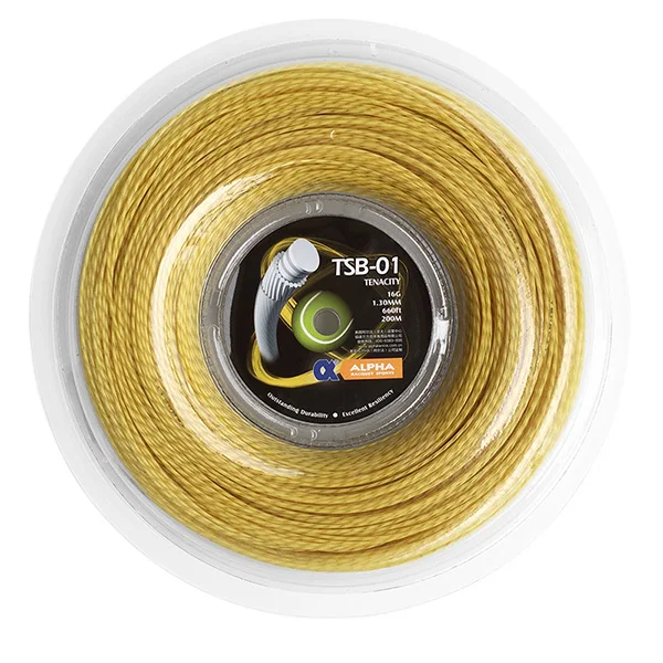 POWERTI прочностью 1,30 мм теннис строка провод мягкий теннисные ракетки строка 200 м Катушка 56-59 фунтов желтый TSB-01 - Цвет: as picture