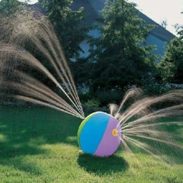 Inflatable Water Ball Toy 60cm Summer Swimming Beach Ball Sprinkler