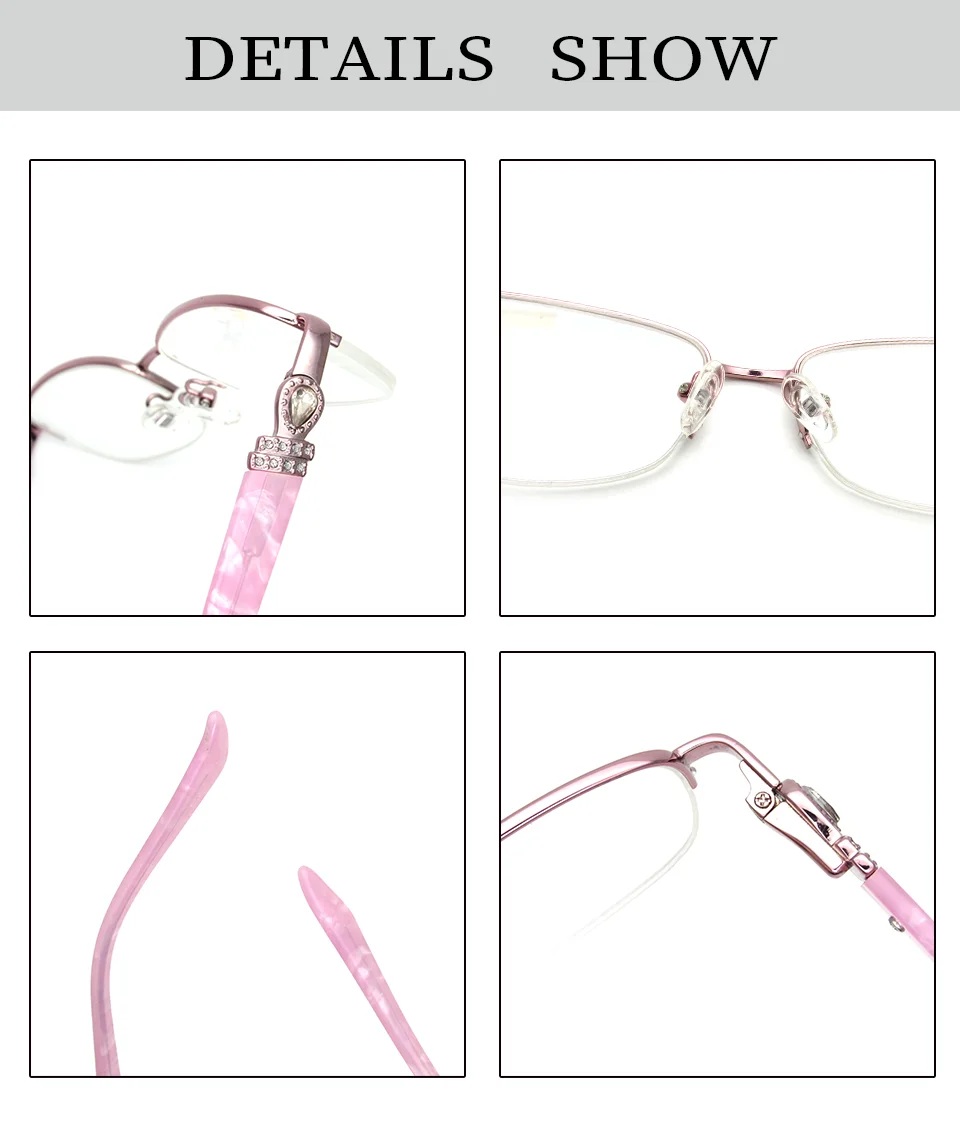 Женские анти-Blu-Ray очки для чтения, сплав, высокое качество, цветочные очки для пресбиопии, очки для дальнозоркости по рецепту+ 1 1,5 2 2,5 3 KB2508
