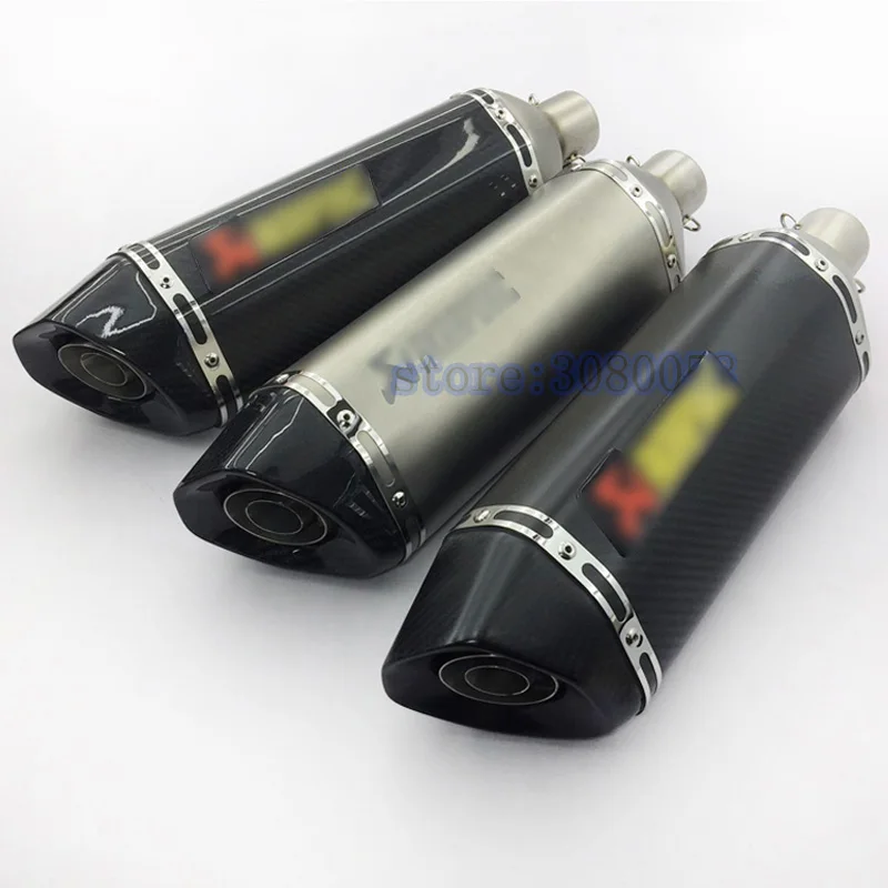 Carbon Fiber 36 51mm Motorcycle Universal Exhaust Pipe Muffler Escape Pipe For CB400 CB1000 ER6N