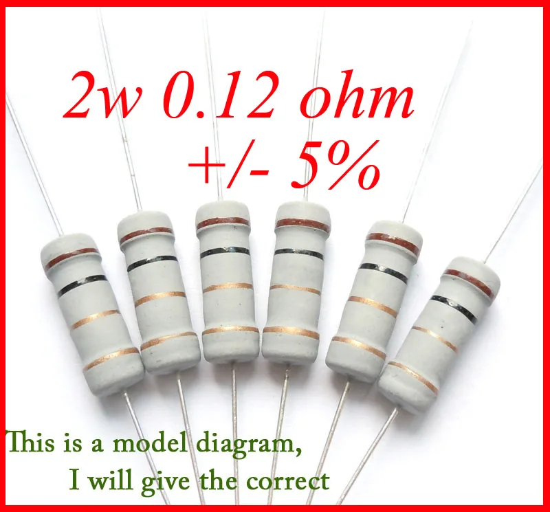 

2w 0.12 0.15 0.27 0.36 0.39 0.43 0.56 0.62 0.91 ohm 100% Original New Fixed Resistor Metal Oxide Film Resistance +/- 5% 200pcs