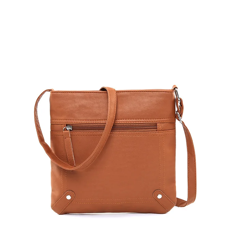 Женские сумки ретро кожаные сумки на плечо для женщин сумки-мессенджеры женские мягкие сумки через плечо сумки - Цвет: BROWN