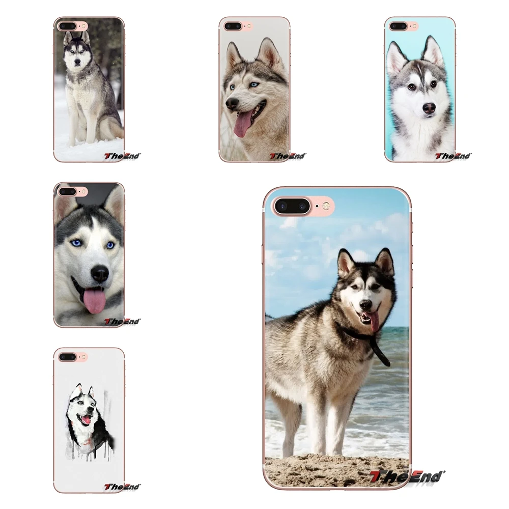 Transparent Soft Shell Covers Husky Dog For Huawei Mate Honor 4C 5C 5X 6X 7 7A 7C 8 9 10 8C 8X 20 Lite Pro |