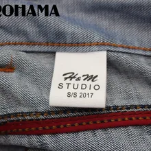 Пользовательские складные этикетки/логотип бренда, тканевые этикетки, размер, этикетки одежды, Высококачественная печать(MD019