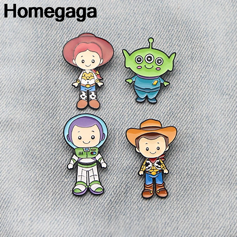 

Homegaga cartoon Zinc Cartoon Pins for men women para Shirt Charm Coat Clothes backpack Accessories medal Badge Brooches D2142