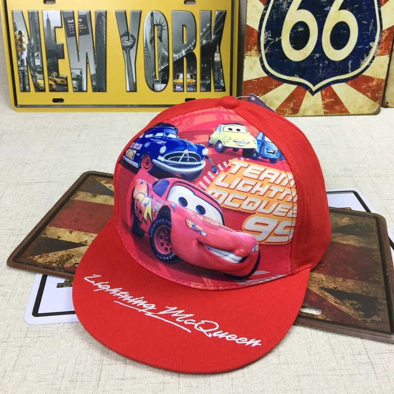 

Janvancy 3D Boys Baseball Caps Cartoon Cars Children Girls Hats Snapback Cap Flat Bone 3-8 Ages Boy's Hat