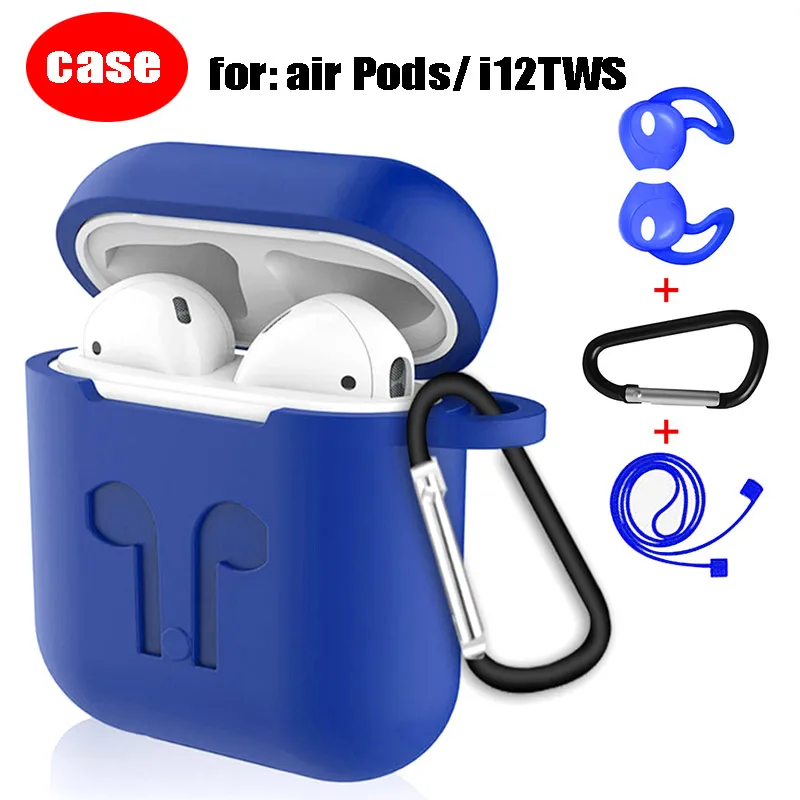 

Earphone Case Protective Silicone Cover Case Shockproof Earphones Case for Apple Headphone Charger Accessories