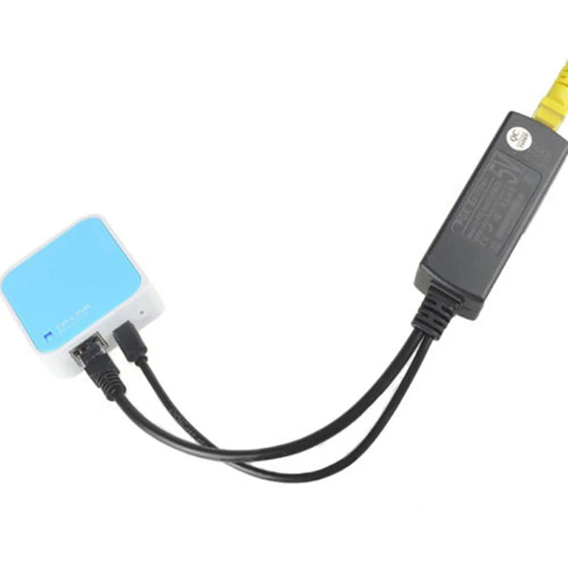 Micro USB Активный сплиттер PoE Power Over Ethernet 48В до 5В 2А адаптер 10Вт|Коробки передач и