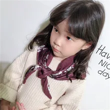 Корейский ручной работы, хлопок, с принтом, бархат, кисточкой, дети, девочки, шарф, обертывание шаль, Осень-зима, одежда, Accessories-OZKSF025C5