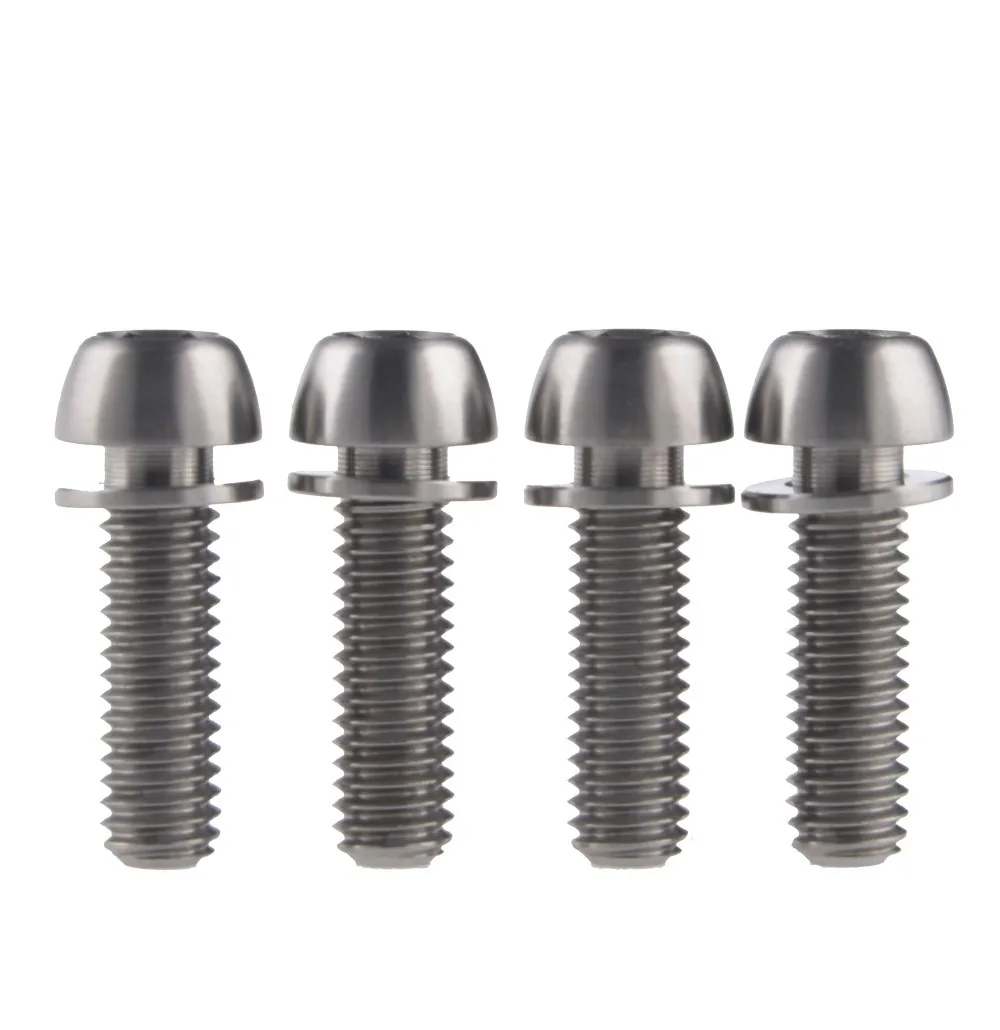 Titanium Alloy Bolt Screw M6 X 20mm Ball Tapered Conical Head With