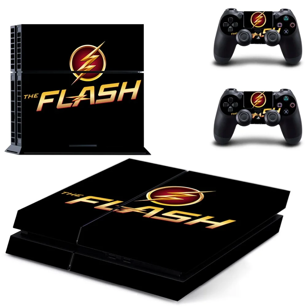 Film The Flash Man Ps4 Skin Sticker Decal For Sony Playstation 4 Console And 2 Controller Skin Ps4 Sticker Vinyl Consoleskins Co
