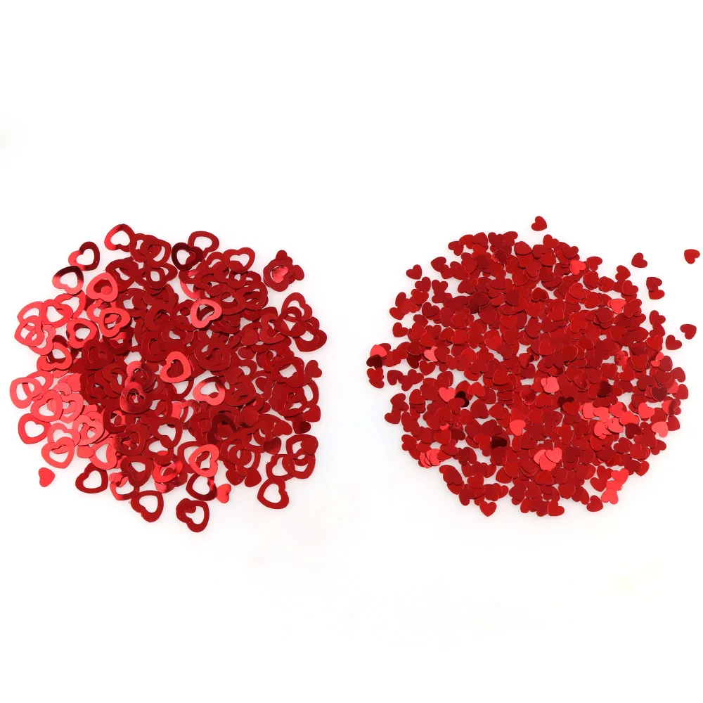 Красное сердце с блестками Блестки ПВХ около 15gFor дизайн ногтей маникюр/Свадебная вечеринка украшение дома