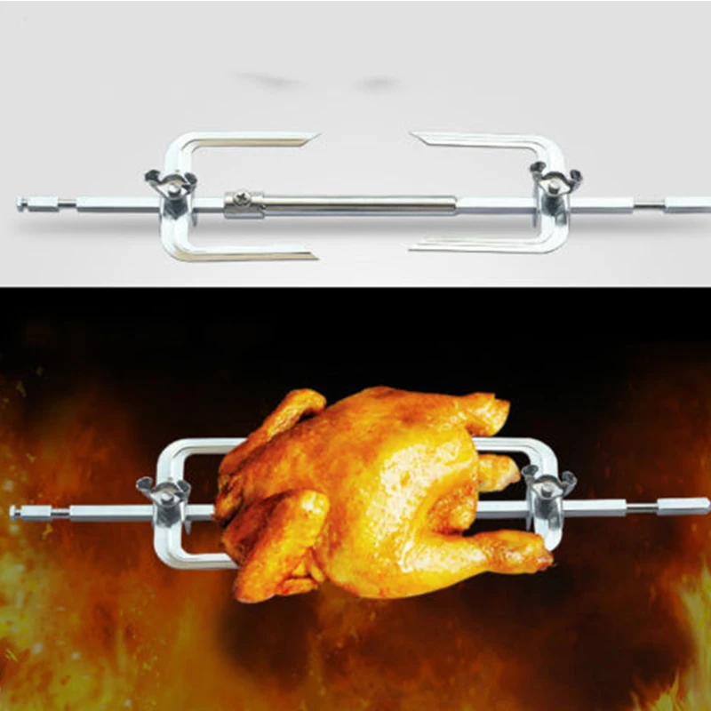 24L 40L Stainless Steel Grill Roaster Drum BBQ Rotisserie Ovenware Skewers Oven Rotate Roast Chicken Shelf