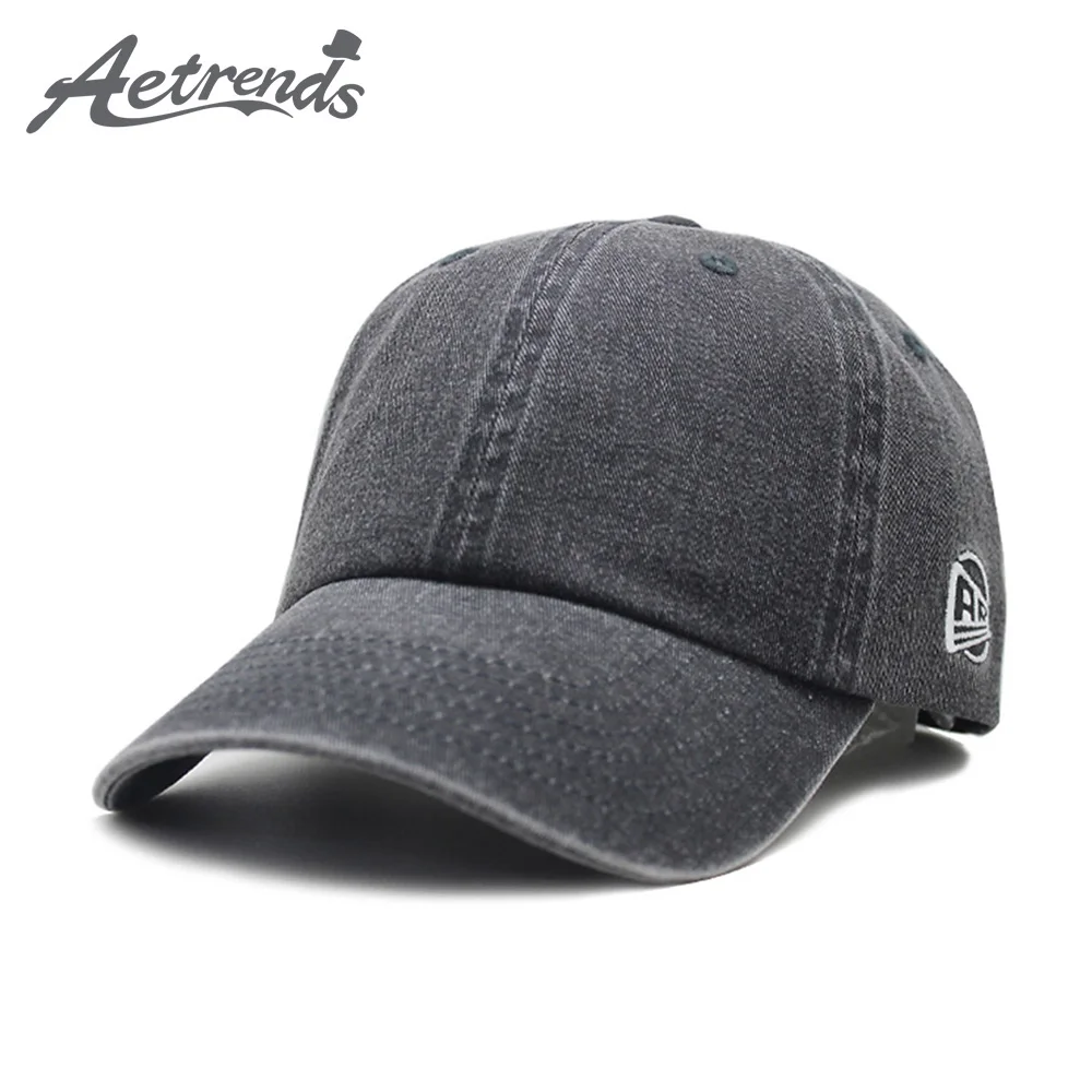 

[AETRENDS] 5 Solid Colors Washed Baseball Cap Men Women Cotton Fitted Caps Snapback Hat Bone Gorras Casual Casquette Z-6880