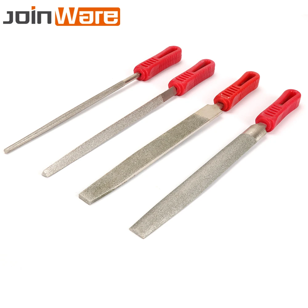 1Pc 250mm 120 Grit Diamond Coated Flat File Filing Stone Grind Grinding