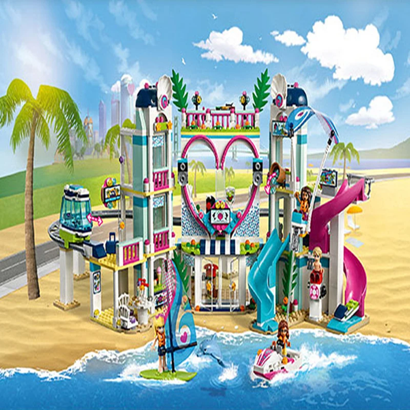 1039 шт. набор для девочек Heartlake City, модели, строительные наборы, блоки, кирпичи для девочек, сделай сам, игрушка в подарок, как с друзьями