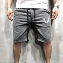 Брендовая Летняя мужская для спортзала хлопковые шорты бег трусцой спортивные мужские шорты фитнес спортивные брюки Футбольная форма короткие штаны