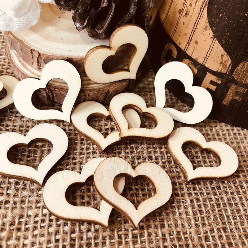 wood love heart shape embellished tag (1)