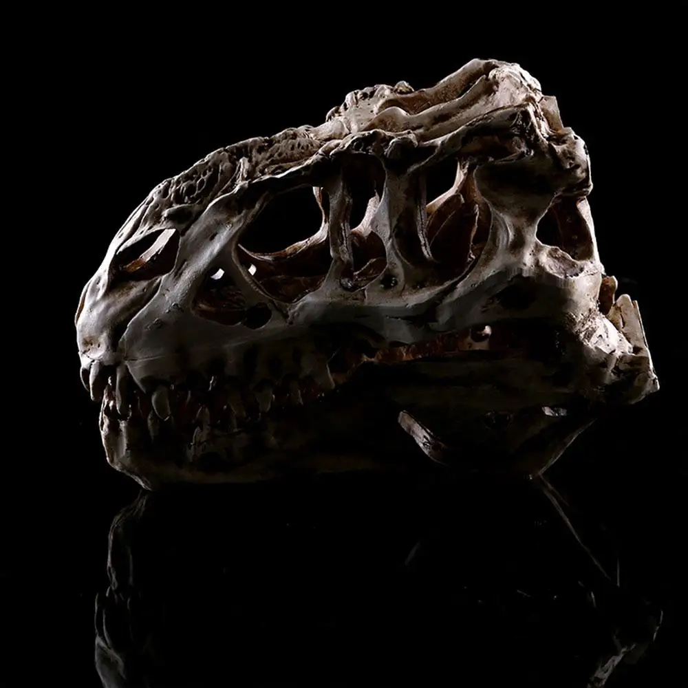 Смола динозавр уникальные коллекционные вещи T-Rex череп для домашнего декора ремесло аквариумное украшение для скелета копия аквариума