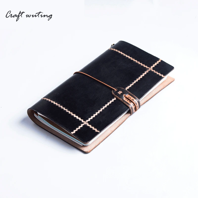 

craft Handmade Leather TNotebook Journal Diary Genuineagenda Retro Journal Vintage libretas y cuadernos creativos notebookpaper