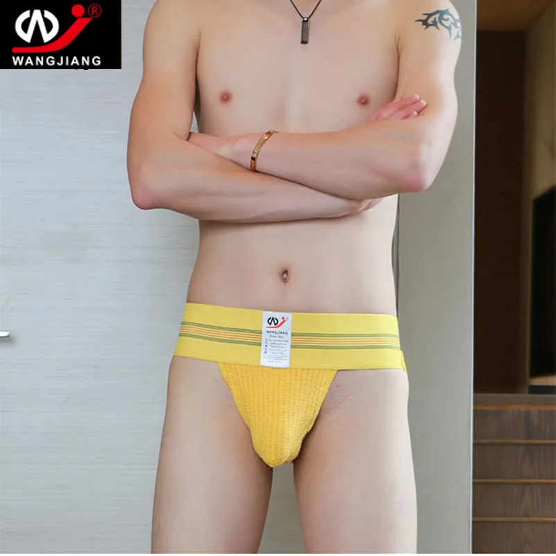 

Sexy Mens Lingerie G String Thong jockstrap Gay Underwear Seamless Male Underwear Mens C String Jock Strap Lingerie 2pcs/lot