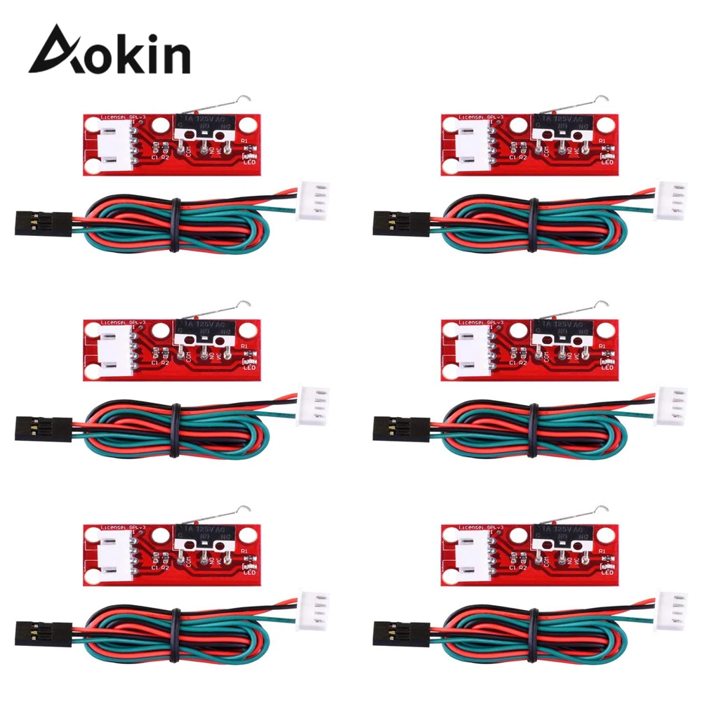 1/3/6 шт. Фиксатор Переключатель для Arduino концевой упор концевой выключатель+ кабель Высокое качество механический фиксатор для 3D-принтеры RAMPS 1,4