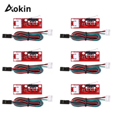 Interruptor de parada para arduino, interruptor de limite final + cabo de alta qualidade, mecânico de parada final, 1/peças para rampas da impressora 3d 1.4