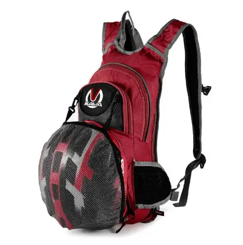 Велосипедный рюкзак, велосипедный рюкзак, сумка, велосипедный рюкзак, сумки на плечо, гидратация, сумка для бега/езды на велосипеде с пузырьком, дизайнерская сумка на шлем - Цвет: RED
