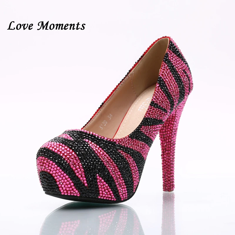 zebra platform shoes