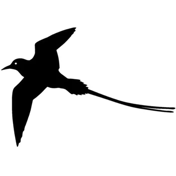 

16X11CM Flying Animal Tropic Bird Interesting Vinyl Decal Black Silver Car Sticker S6-2474