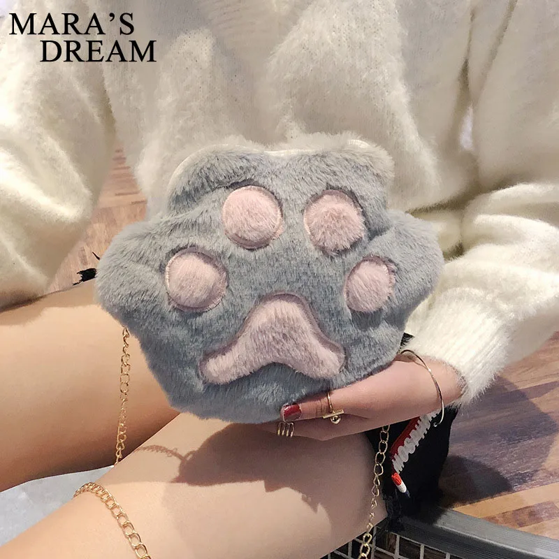 Mara мечта 2020 плюшевые домашние тапочки с кошечкой из мультфильма сумка милым