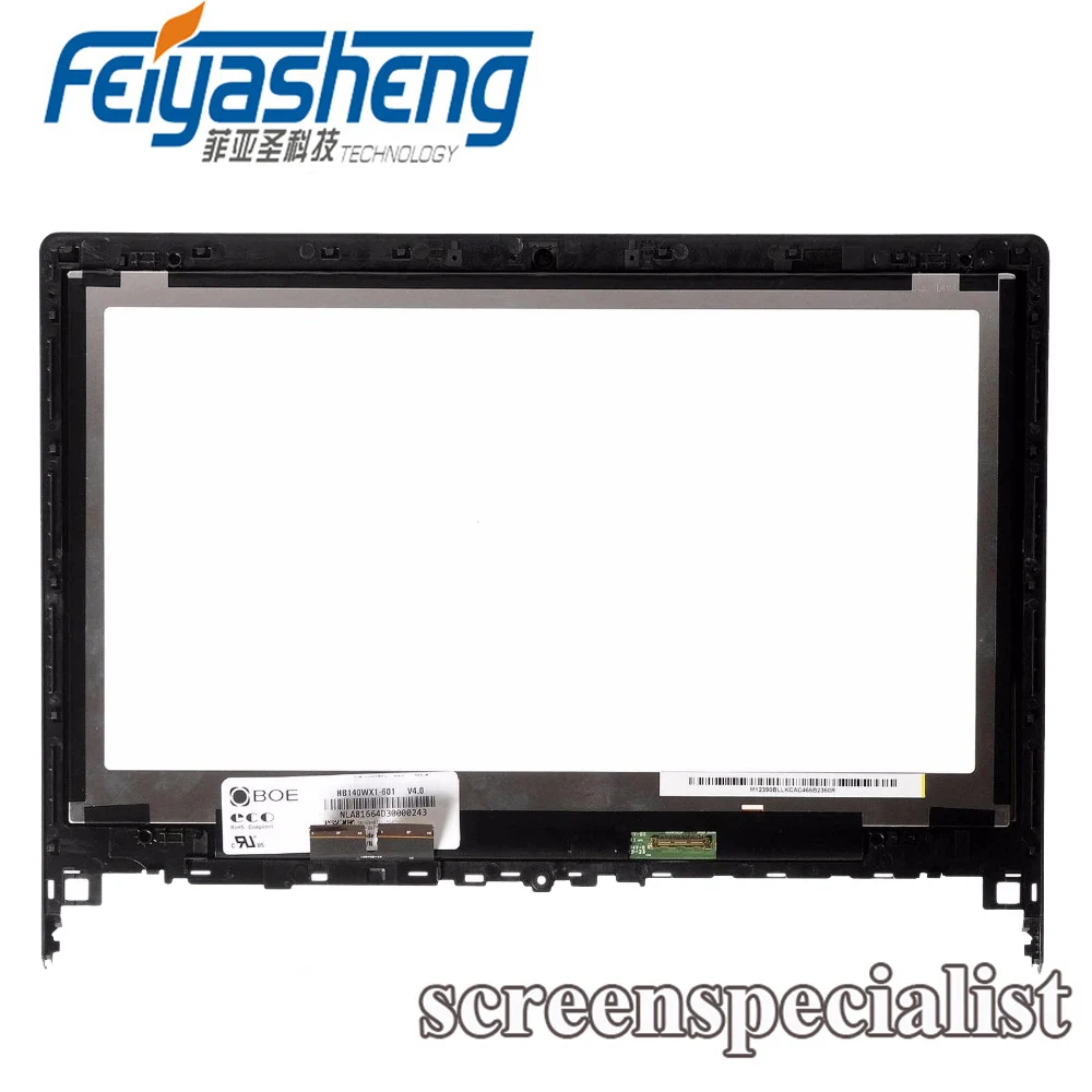 For Lenovo Ideapad Flex 2 14 Lcd Touch Screen Assembly with Bezel | Компьютеры и офис