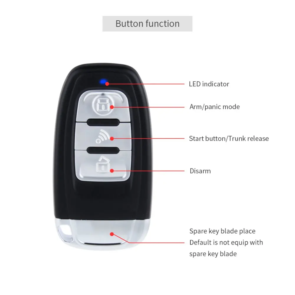 EASYGUARD Пассивный Автозапуск сигнализации Комплект для автоматического дистанционного запуска двигателя кнопка запуска стоп сенсорный ввод пароля DC 12 В