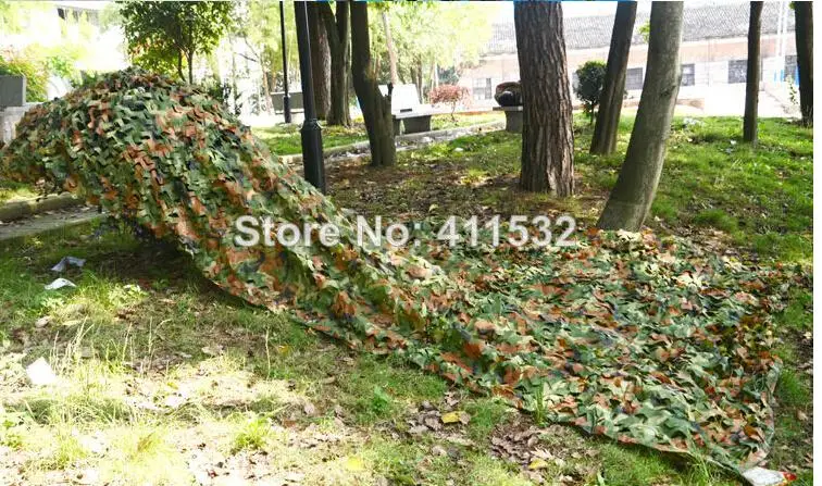 

4x2m Car Drop netting Hunting Camping Military jungle Camouflage Net Desert Leaves for Military BR182