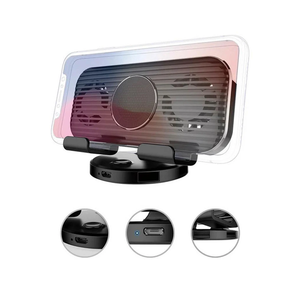 

Adjustable Universal Car Bracket Aromatherapy Radiator Holder Creative Dual USB Fan Phone Navigation Bracket