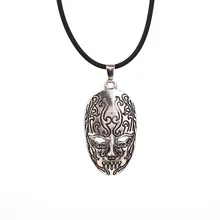 Collar Death Eater Lucius máscara de Malfoy caballeros de Walpurgis Vintage Retro colgante película joyería para hombres y mujeres al por mayor