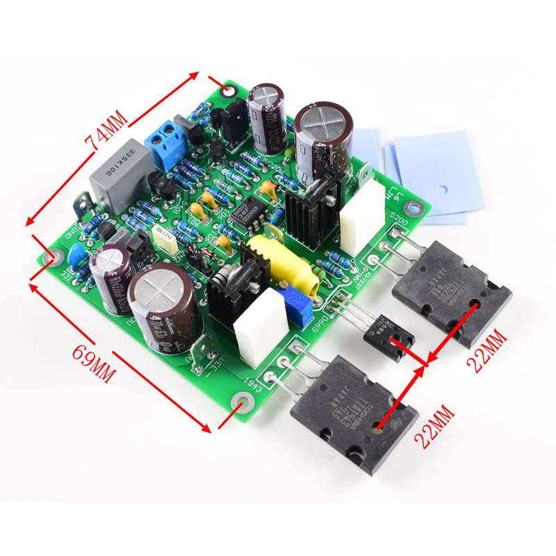 2 шт. 150 Вт MOSFET аудио HIFI мощность DIY Accuphase E210 модифицированный усилитель в сборе DC+/-25 в к DC+/-55 в F8-005